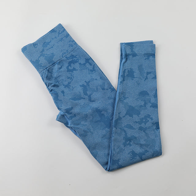 Camo Seamless Yoga Leggings High Waist Booty Gym Sports