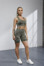 Sports Bra Hip-lifting Fitness Shorts Cross-border Sports Suit Seamless Yoga Suit Women - Imagen 3