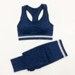 Yoga Clothes High Waist Seamless Trousers Tight Sports Bra Set Women - Imagen 4