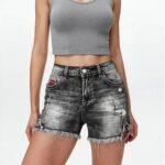 Women's High-Waist Strappy Back Flare Jeans Slim Fit Full-Length With Sexy Y2K Cut-out Detail Stretch Denim For Parties And Festivals