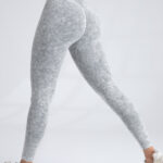 V Back Scrunch Butt Workout Leggings Women Seamless Gym Yoga Leggings High Waist